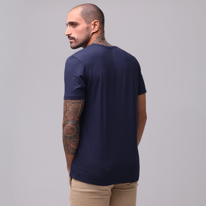 Camiseta Essential Modal - Azul Marinho