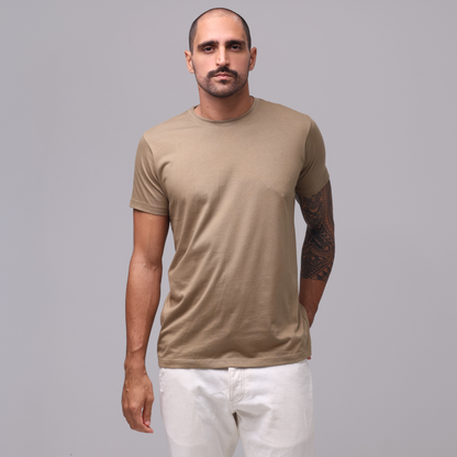 Camiseta Essential Pima - Caqui