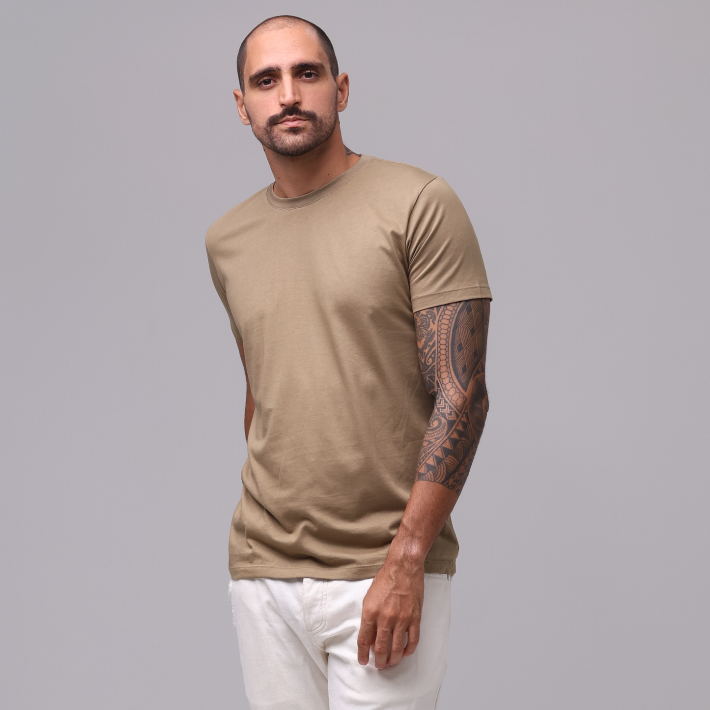 Camiseta Essential Pima - Caqui