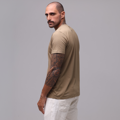 Camiseta Essential Pima - Caqui