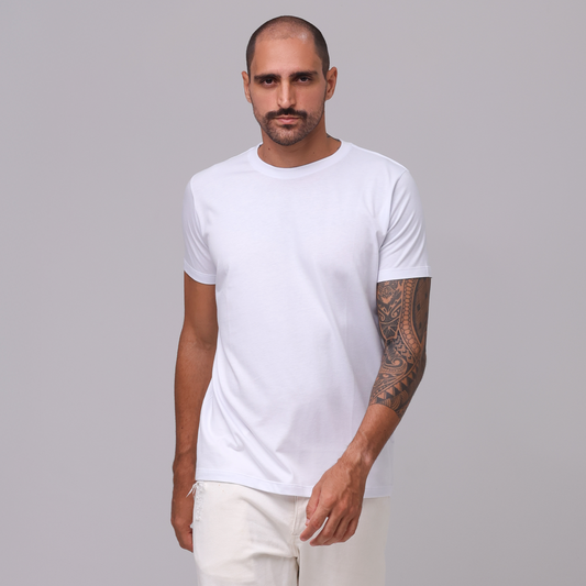 Camiseta Essential Pima - Branca