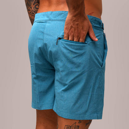 Short Dual Alfaiataria - Azul