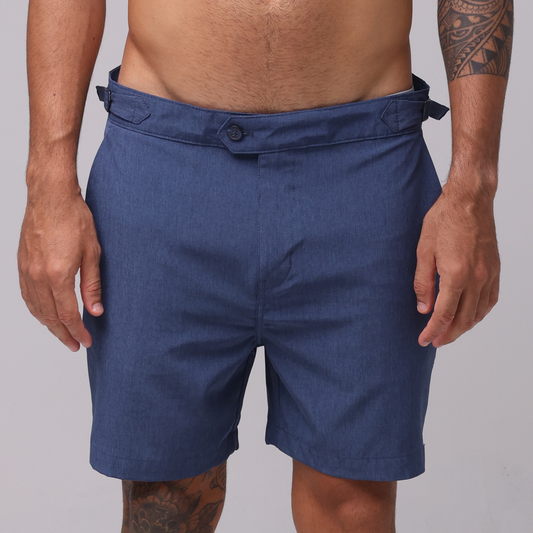 Short Dual Alfaiataria - Azul Marinho