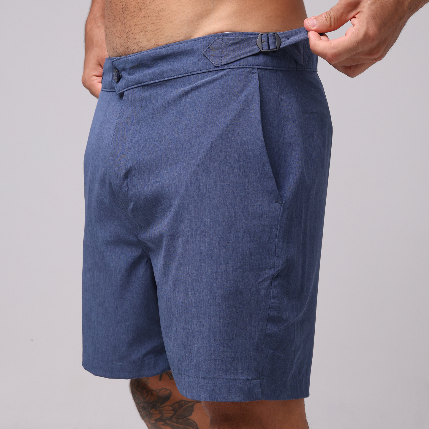 Short Dual Alfaiataria - Azul Marinho