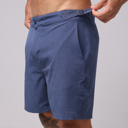 Short Dual Alfaiataria - Azul Marinho