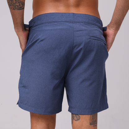 Short Dual Alfaiataria - Azul Marinho