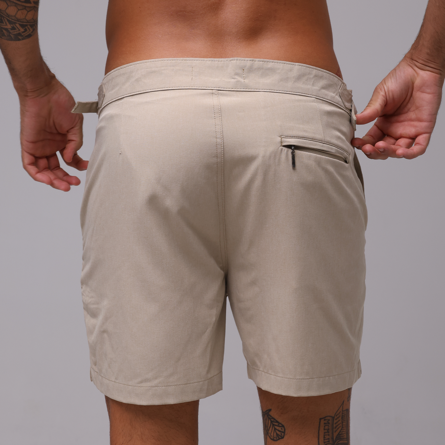 Short Dual Alfaiataria - Creme